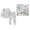 Kid Boys Girls Pajamas DIY Clothes Homewear Sets Hand Painted Colourable Long Sleeve Top and Trousers Children Clothes Sleepwear
